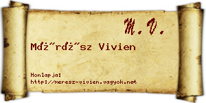 Mérész Vivien névjegykártya